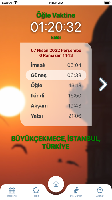Namaz Vakti ve Tesbih Screenshot