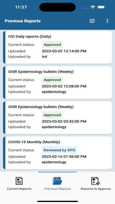 MoH Report App Screenshot 2 - AppWisp.com MoH Report App Screenshot 2 - AppWisp.com