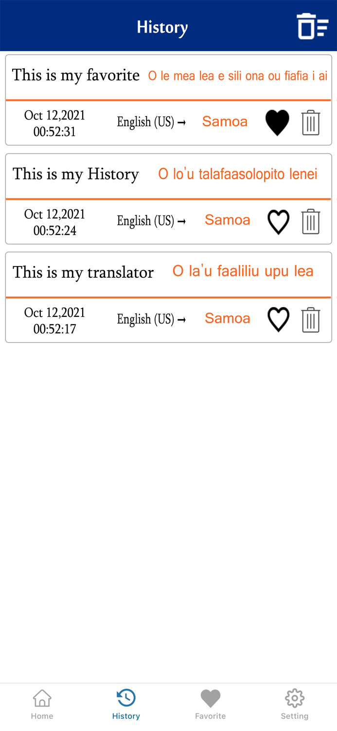 English To Samoan Translation