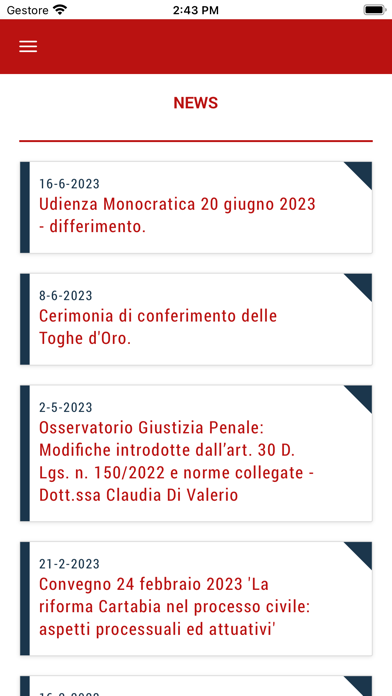 Ordine Avvocati Teramo Screenshot