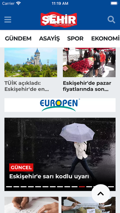 Şehir Gazetesi Screenshot