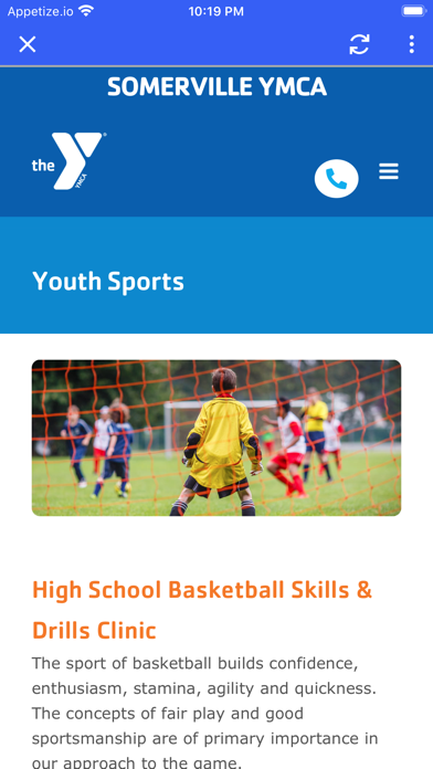Somerville YMCA Screenshot