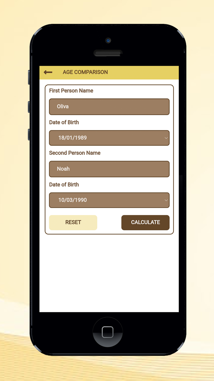 Age Calculator and compare