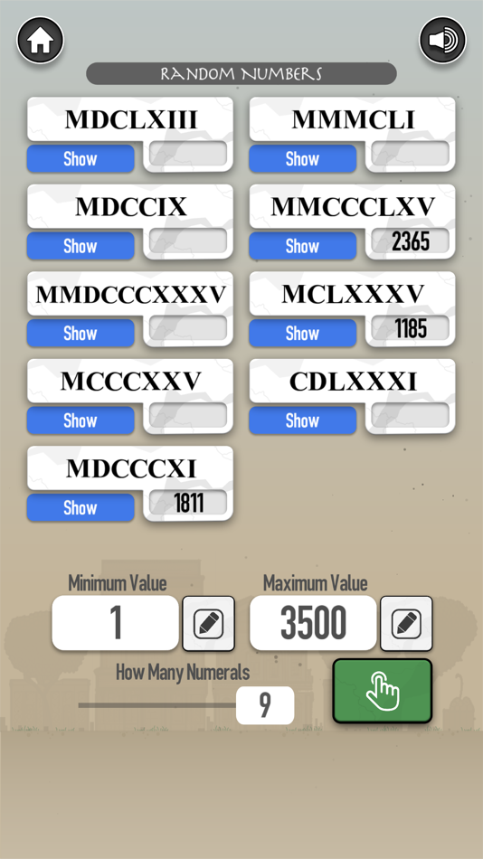 #2. Random Numerals (iOS) 由: Wayne Perry