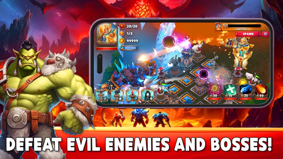 #2. Gaiarus: TD Battles & Heroes (iOS) By: Infinity Game Studio ApS