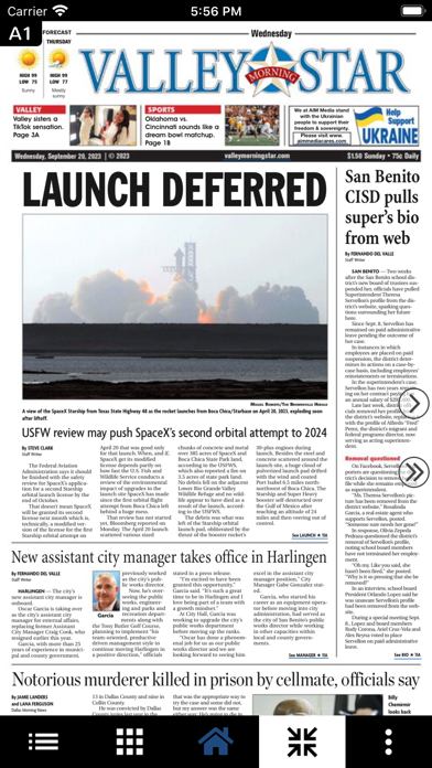 The Valley Morning Star Screenshot