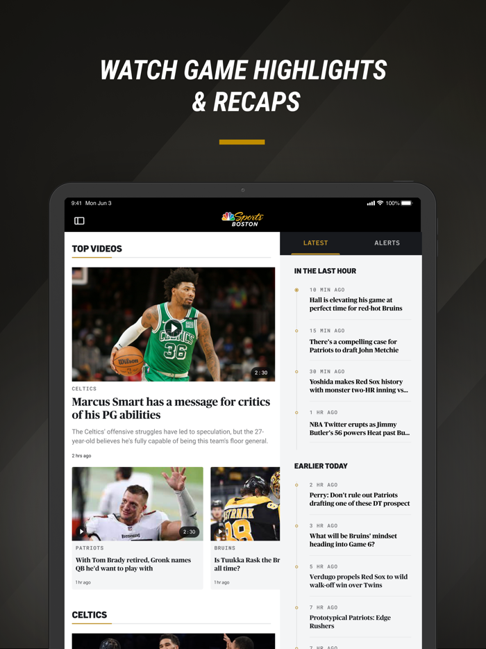 NBC Sports Boston Team News