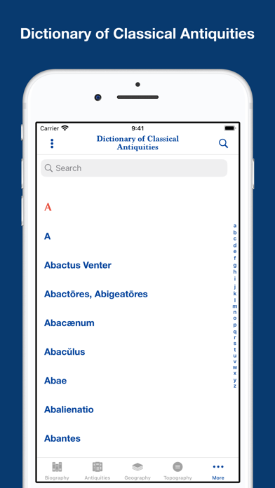Greek and Roman Dictionaries Screenshot