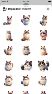 ragdoll cat stickers iphone screenshot 2