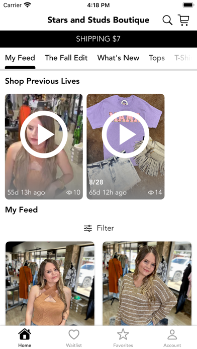Stars and Studs Boutique Screenshot