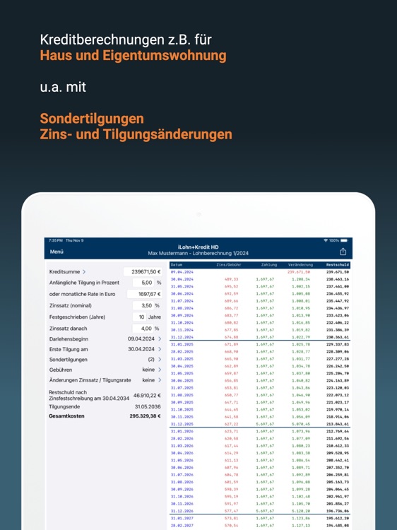 iLohn+Kredit HD 2024 screenshot-3