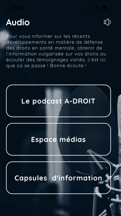 DRSM Santé Mentale Screenshot