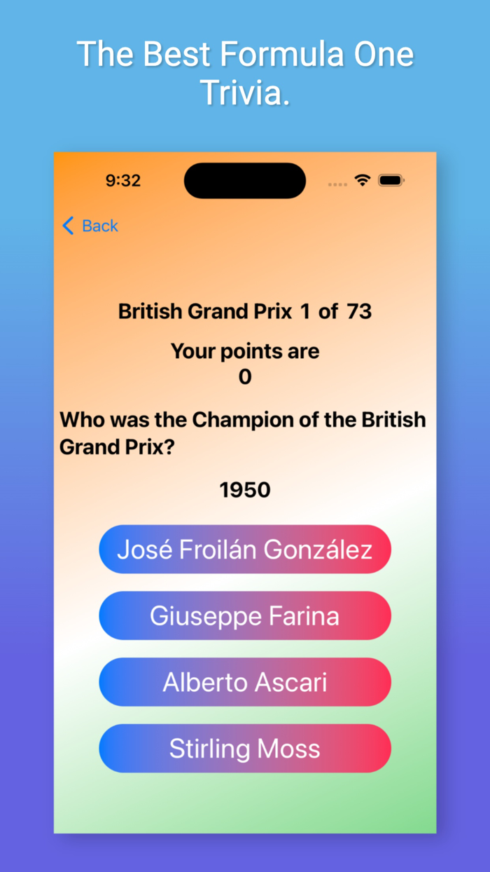 Best formula one trivia