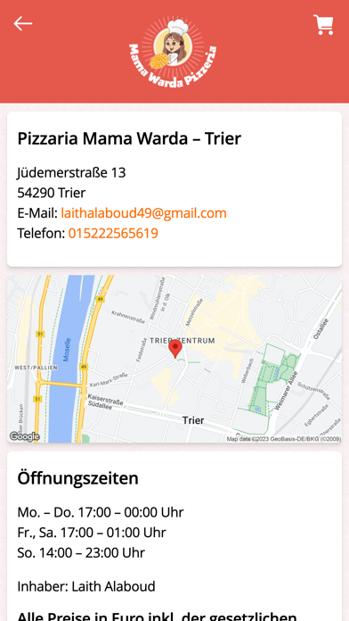 Mama Warda Pizzeria Trier Screenshot
