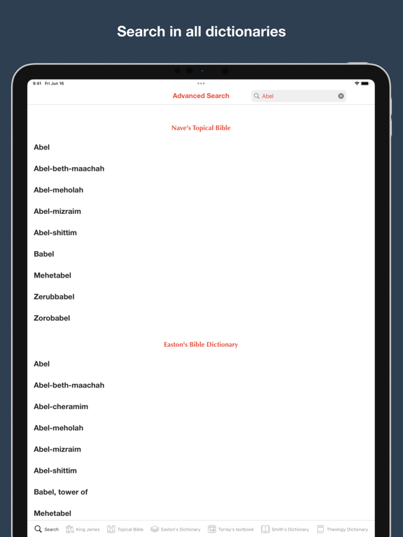 Screenshot #4 pour Bible Dictionaries and Books