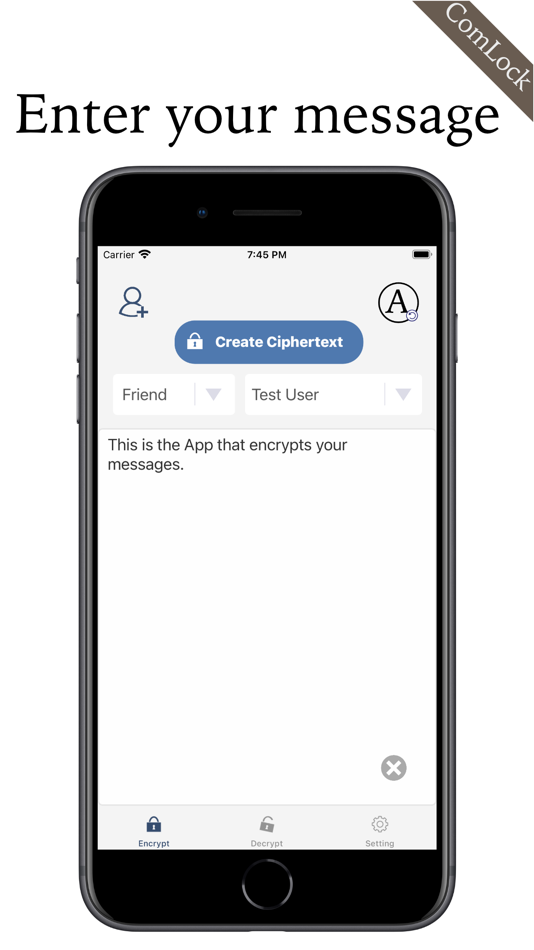 #1. Encryption maker - ComLock (iOS) 由: Hiro Suzuki