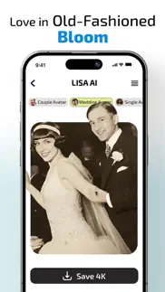 lisa ai: retro wedding avatar iphone screenshot 3