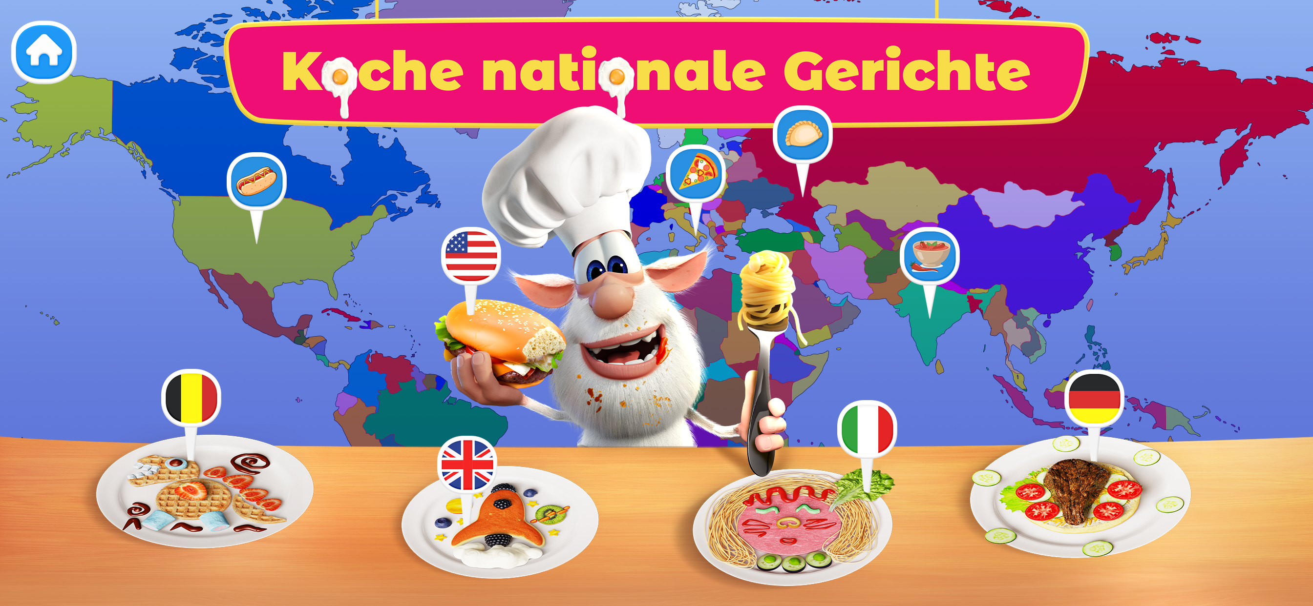 Booba Küchen: Kochen Spiele!