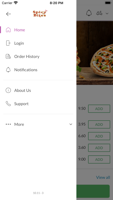 Spicy Bites. Screenshot