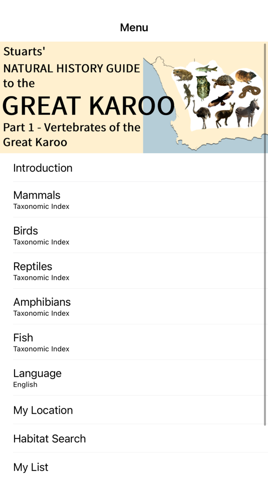 #1. Stuarts Natural History Guide (iOS) بواسطة: mydigitalearth.com