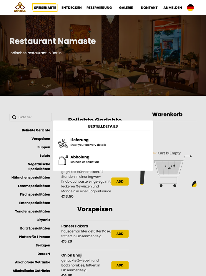 Restaurant Namaste