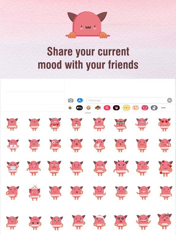 Screenshot #5 pour Cute Kawaii: iMessage Stickers