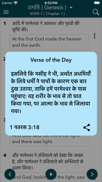 Screenshot #1 pour Holy Bible in Hindi