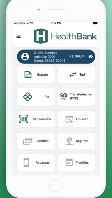 HealthBank App Screenshot