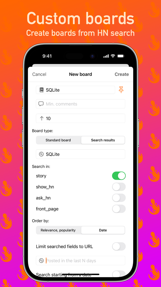 #3. Hacko for Hacker News (iOS) Podle: Andrii Sievrikov