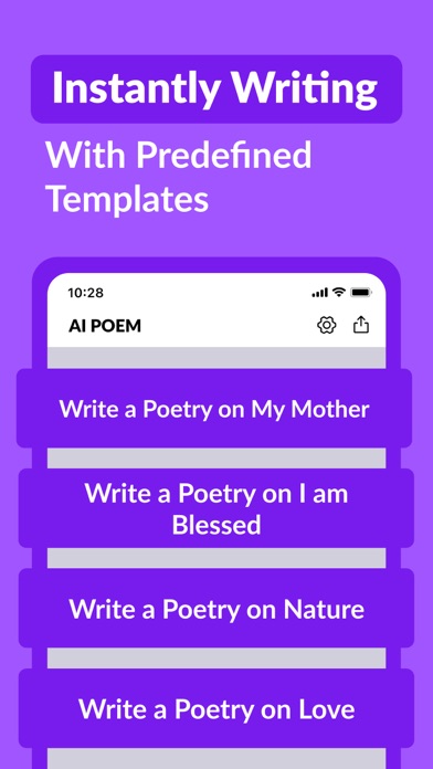 AI Poem Writing-Poem Generator Screenshot 2 - AppWisp.com AI Poem Writing-Poem Generator Screenshot 2 - AppWisp.com