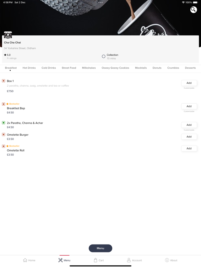 Cha Cha Chai-Order Online