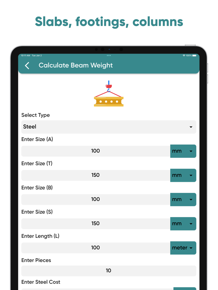 Construction Calculator Concre