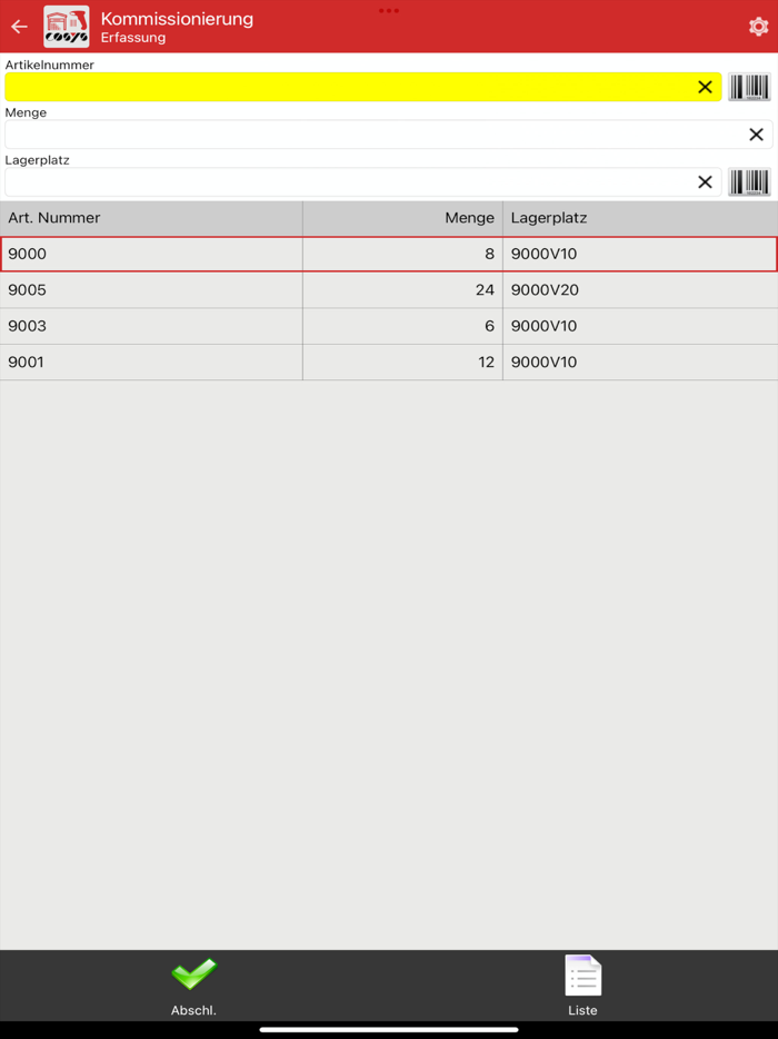 COSYS Bestandsführung