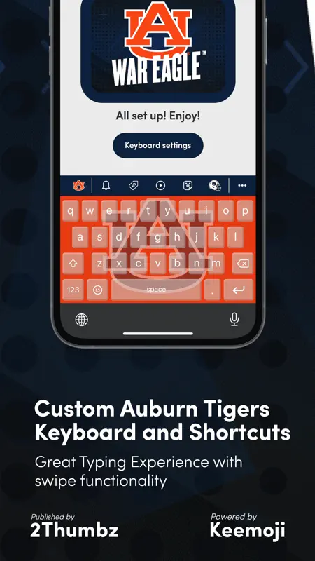 Auburn Tigers Keyboard screenshot 6 of 7