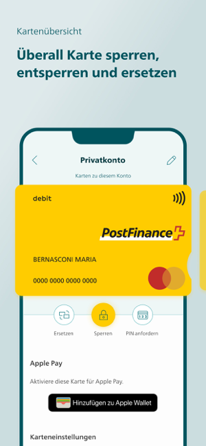 ‎PostFinance App Screenshot