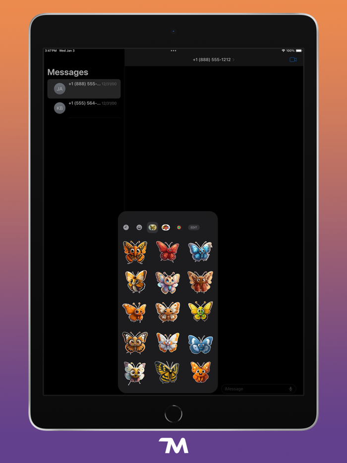 Fluttery Butterflies Stickers