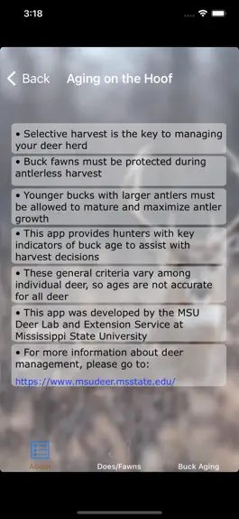 Game screenshot MSUES Deer Aging apk