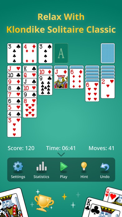 Klondike Solitaire. Free Patience Card Game screenshot 1