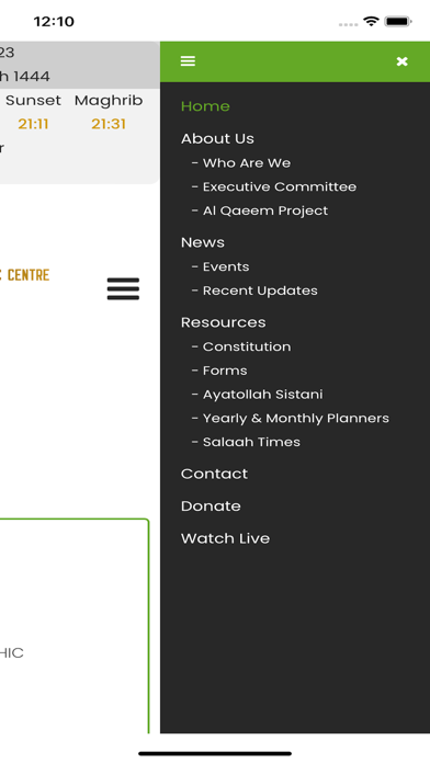 HIC App Screenshot
