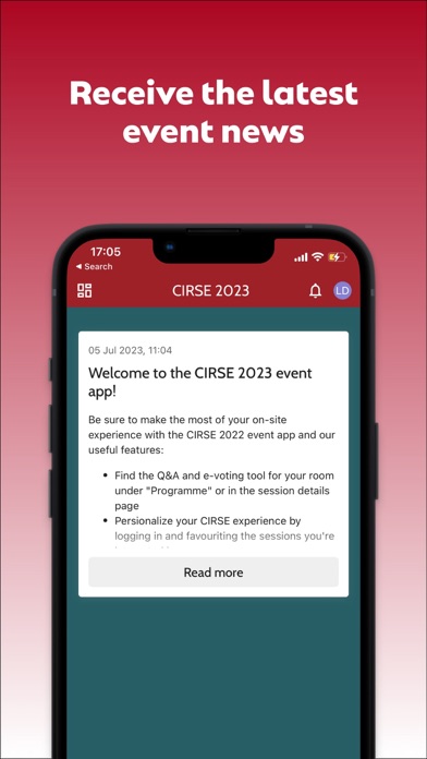 CIRSE Screenshot