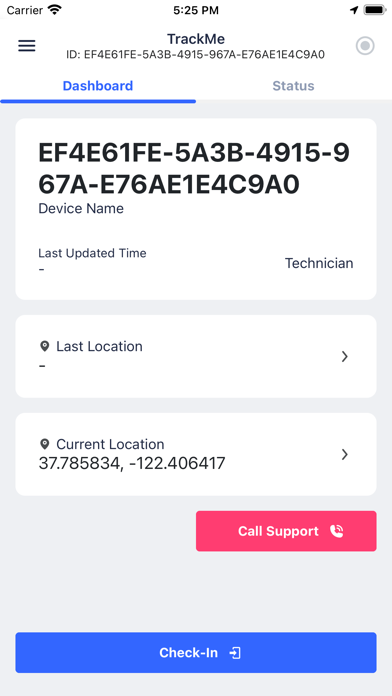 Trackme v2 Screenshot