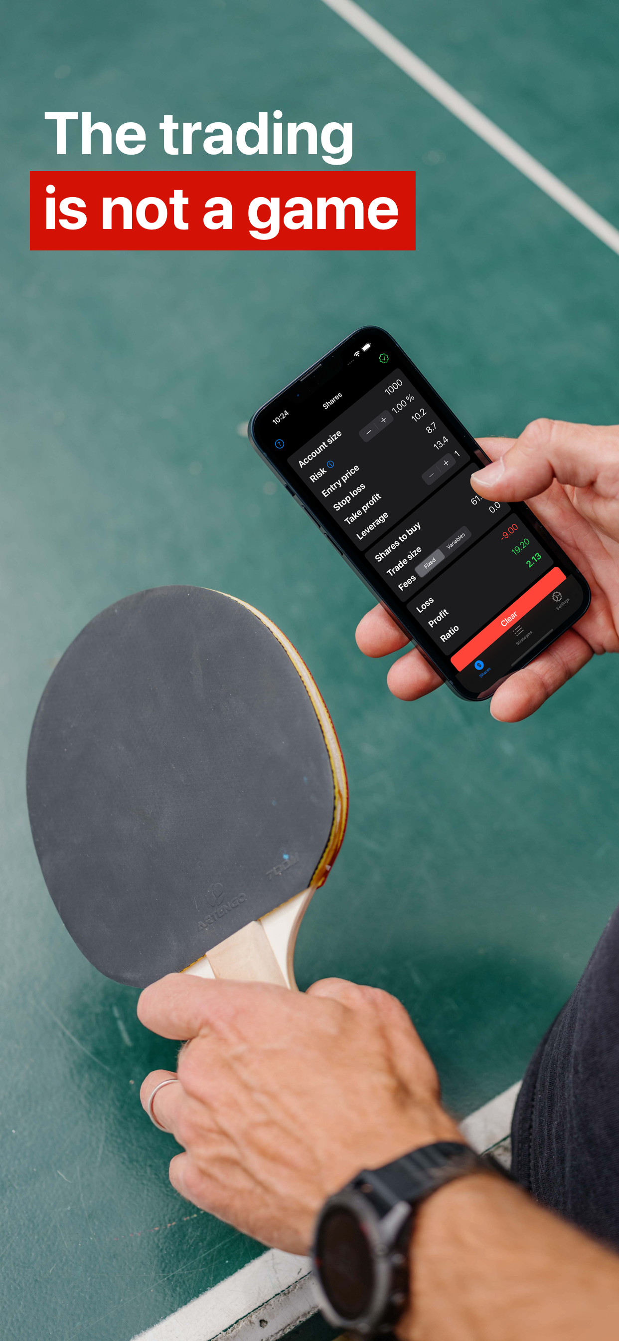 Trade Size stock trading risk