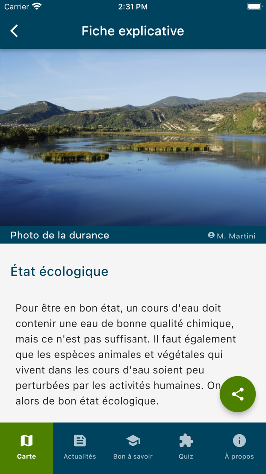 #5. Qualité Rivière (iOS) 由: Agence de l'eau Rhône Méditerranée Corse