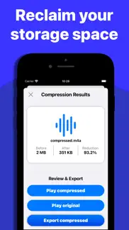 audio compressor - mp3 shrink iphone screenshot 3