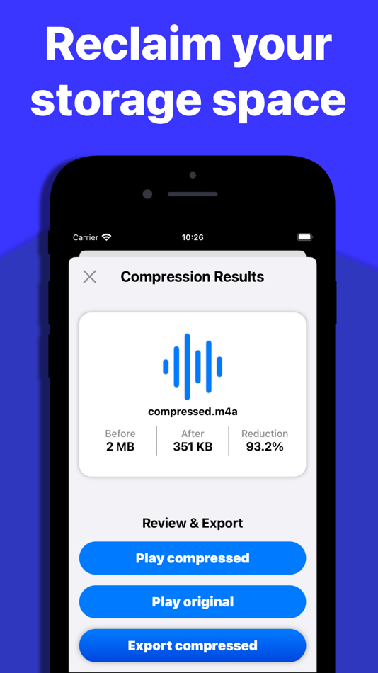 #3. Audio Compressor - MP3 Shrink (iOS) By: Arthur Eduardo Skaetta Alvarez Desenvolvimento de Software LTDA.