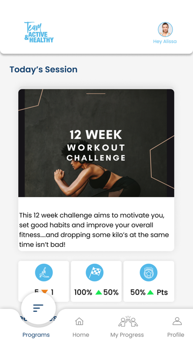 Team Active & Healthy Screenshot 1 - AppWisp.com Team Active & Healthy Screenshot 1 - AppWisp.com
