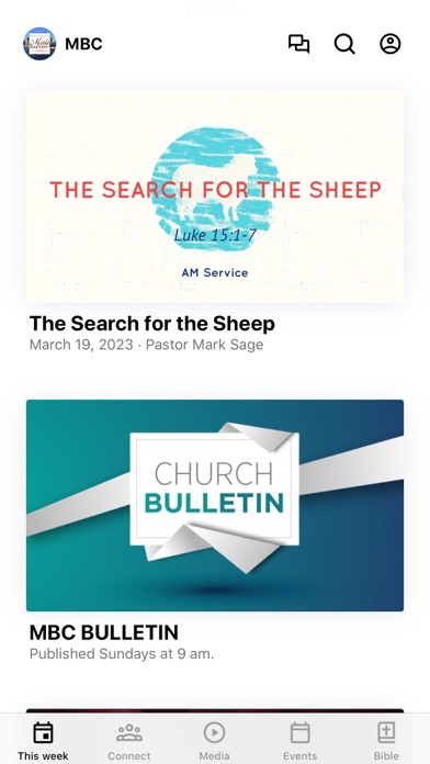 Maineville Baptist app screenshot