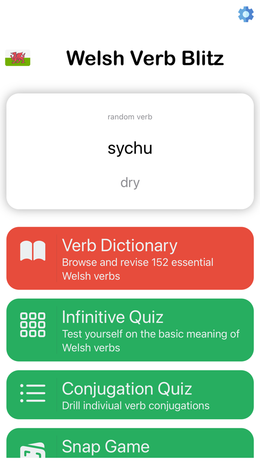#1. Welsh Verb Blitz (iOS) By: RusMate.co.uk