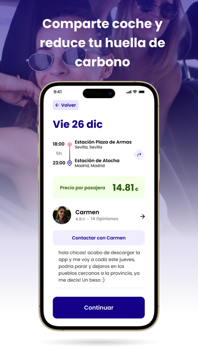 MissCar - Compartir coche Screenshot
