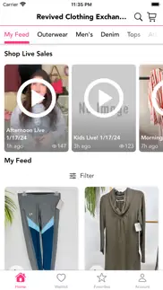 revived clothing exchange iphone screenshot 2